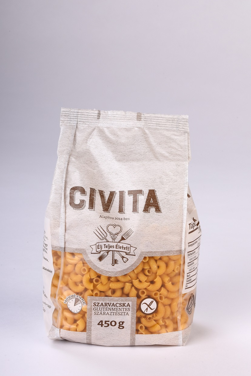 CIVITA Kukoricatészta Szarvacska 450g